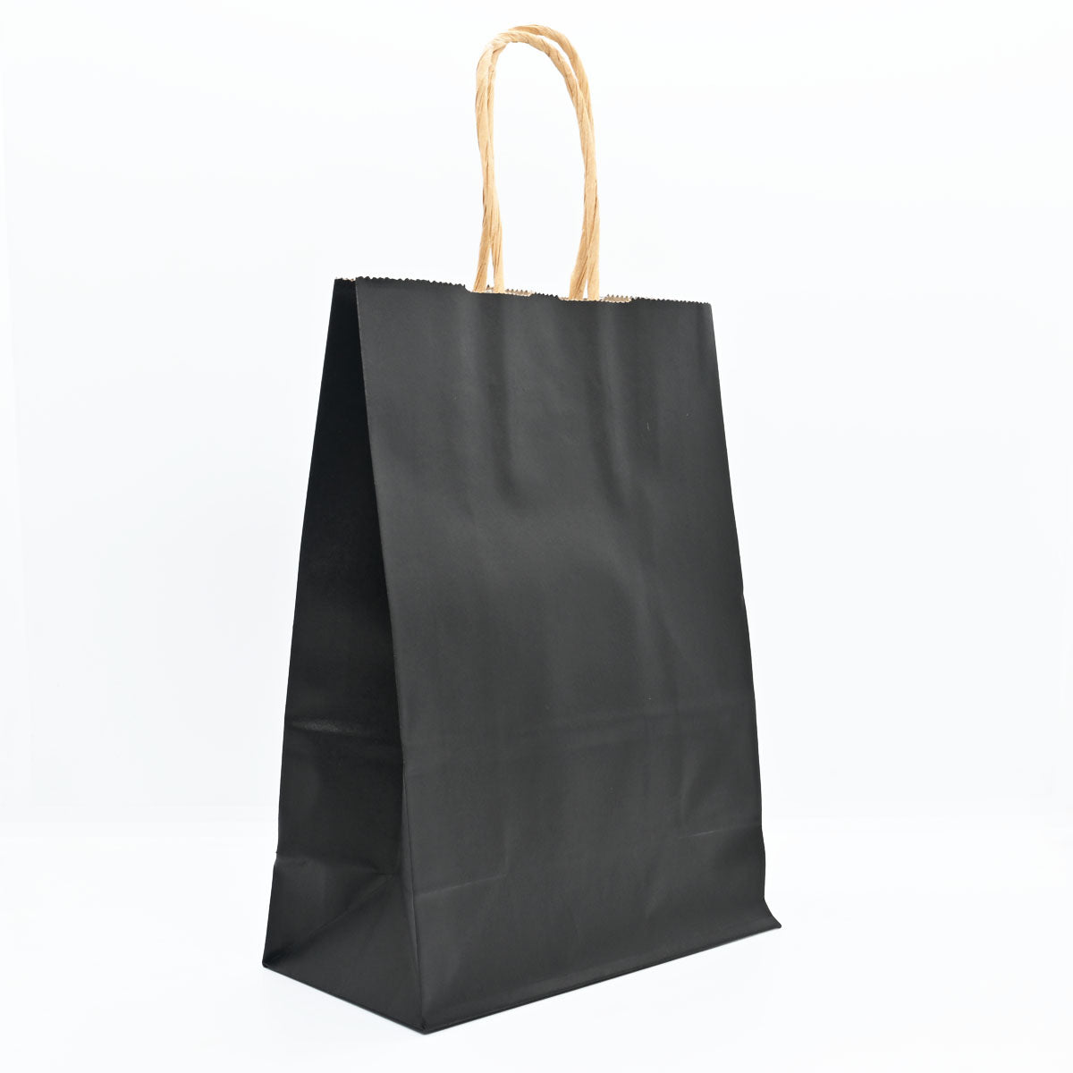 12 Bolsas Colores Kraft 13x21x8cm Boutique Cumpleaños con Asa Color: Negro