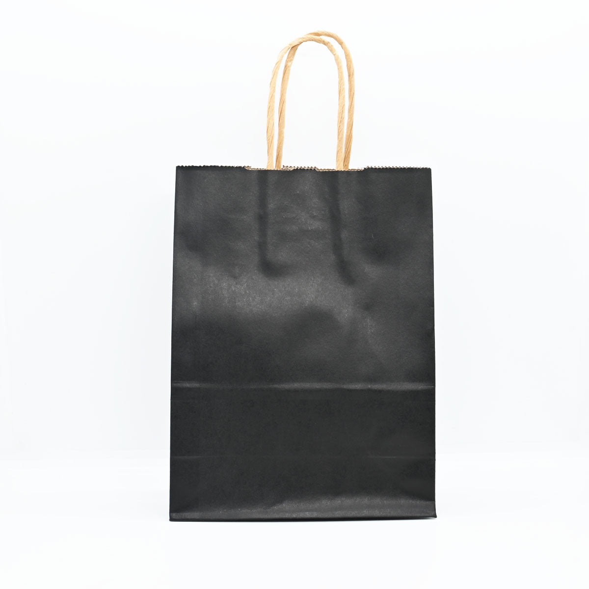 12 Bolsas Colores Kraft 13x21x8cm Boutique Cumpleaños con Asa Color: Negro