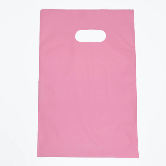 Bolsa Boutique Plástica 20x30 Colores 50 Unidades Color: Rosa Claro