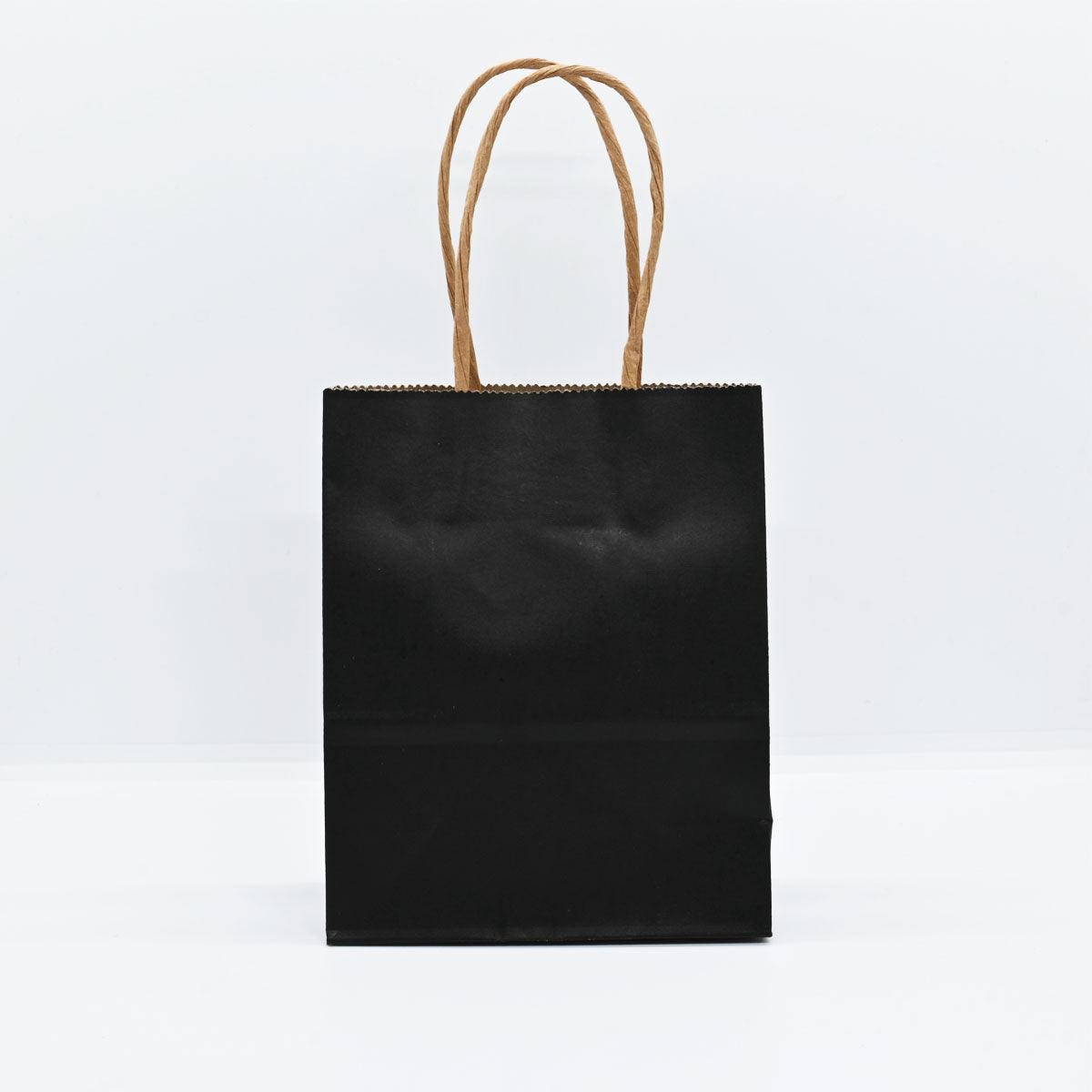 12 Bolsas Colores Kraft 12x15x6cm Boutique Cumpleaños con Asa Color: Negro