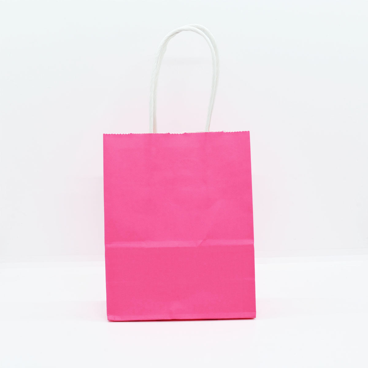 12 Bolsas Colores Kraft 12x15x6cm Boutique Cumpleaños Color: Rosa Chicle