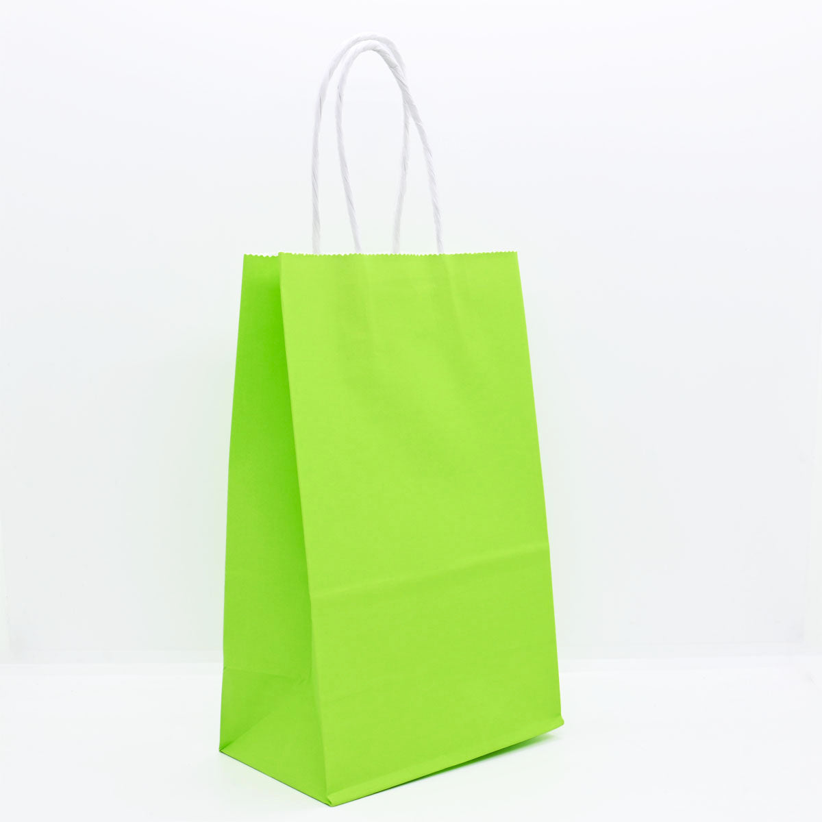 12 Bolsas Colores Kraft 13x21x8cm Boutique Cumpleaños Color: Verde