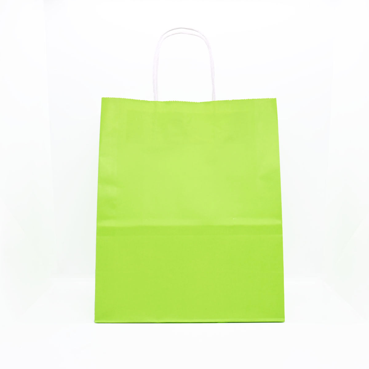 12 Bolsas Colores Kraft 22x27x11cm Boutique Cumpleaños Color: Verde