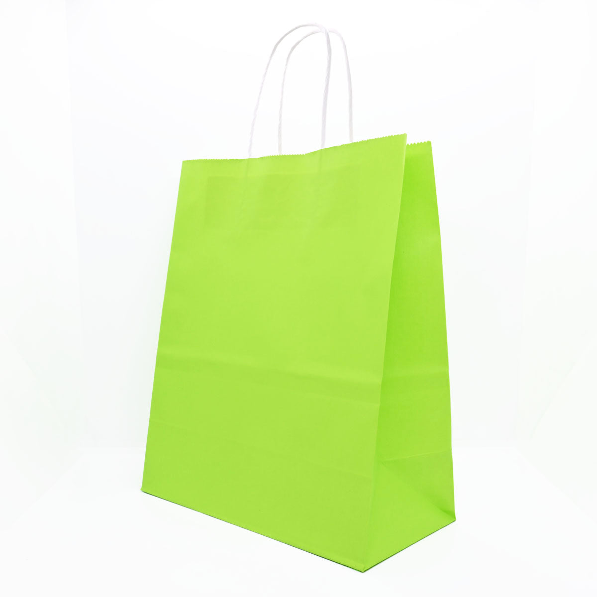 12 Bolsas Colores Kraft 22x27x11cm Boutique Cumpleaños Color: Verde