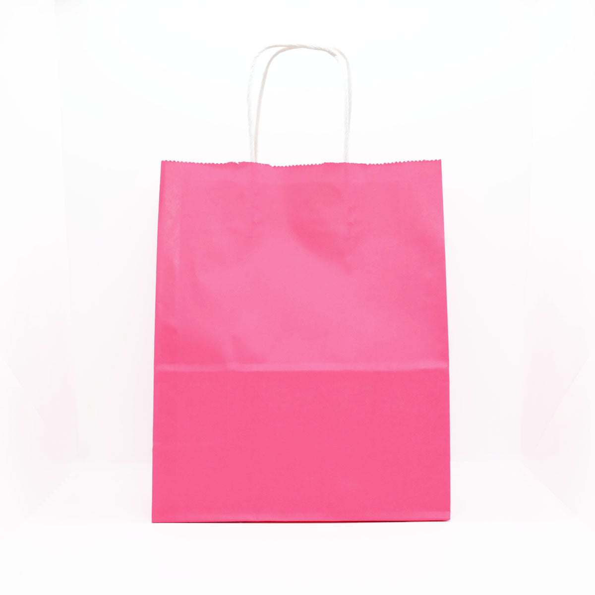 12 Bolsas Colores Kraft 22x27x11cm Boutique Cumpleaños Color: Rosa Chicle