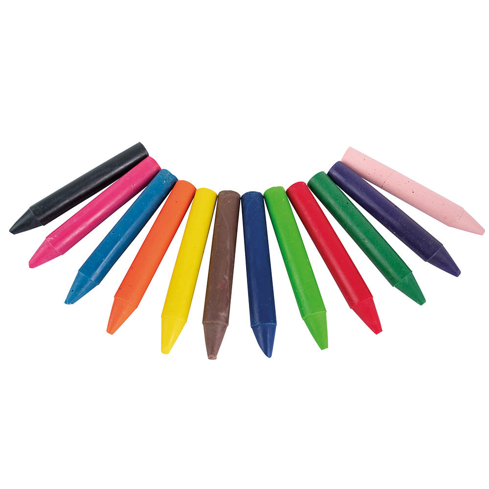 Lápices de Cera Adix 12 Colores Redondos