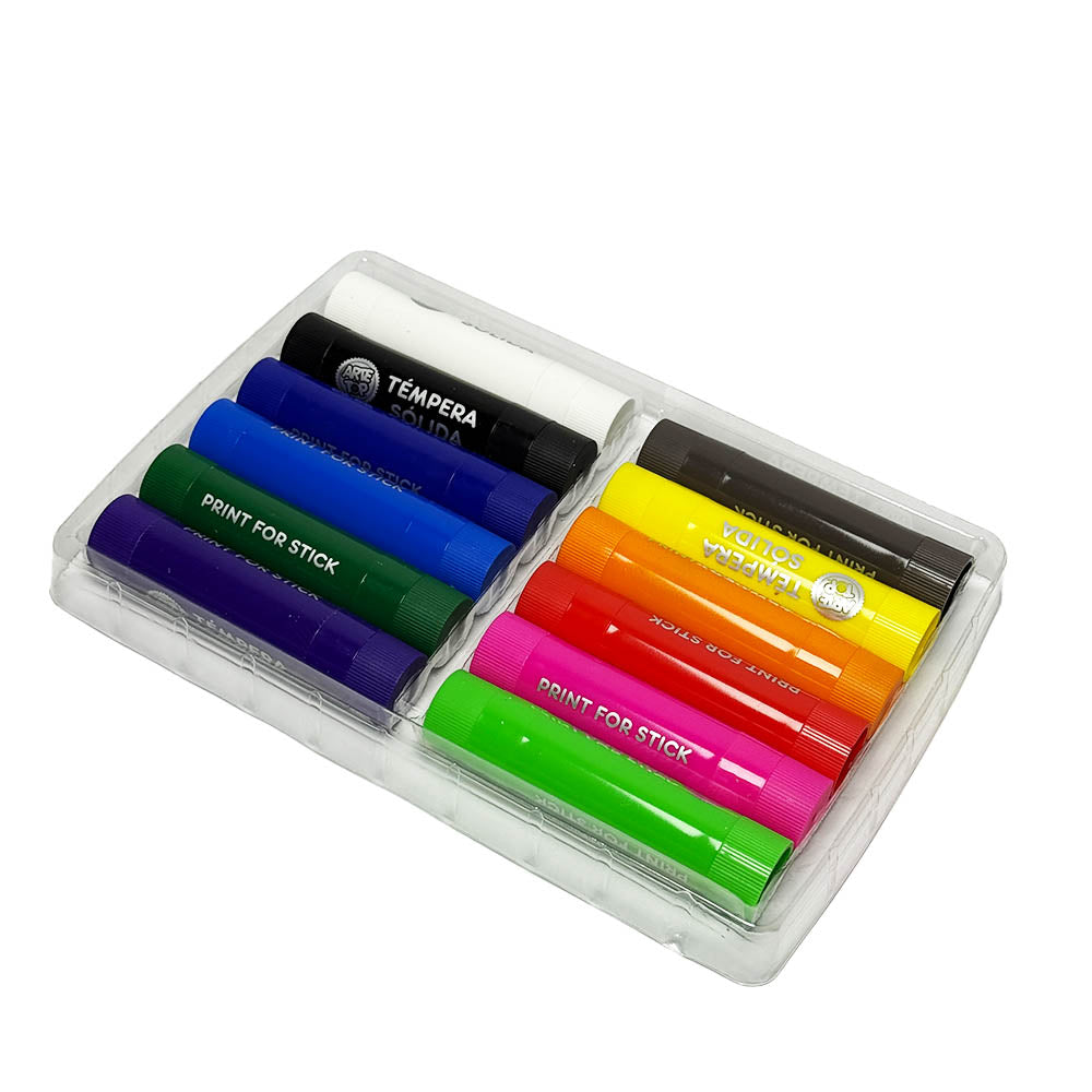 Témpera Sólida 12 Colores Artetop