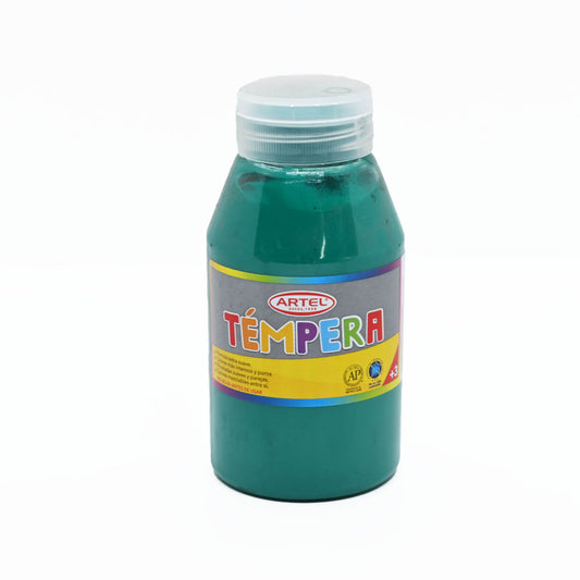 Frasco Artel 250 Ml Témpera Verde Oscuro N°54