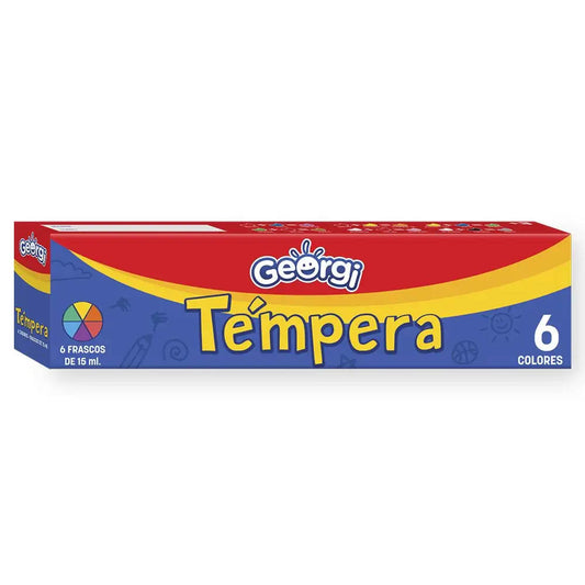 Estuche Témpera 6 Colores 15ml. Georgi